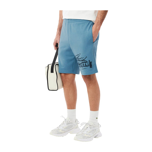 Lacoste Pantaloncini sportivi Bermuda Uomo stampa stencil 3 P25 - LACOSTEGH0286 - CUN - 3 - Francavilla Moda